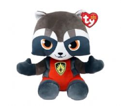 PELUCHE TY MARVEL SOFT - ROCKET RATON LAVEUR PETIT 8